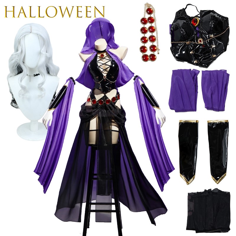 Anime Cosplay Outfits Female - AWitch банкетное фиолетовое платье танцовщицы из