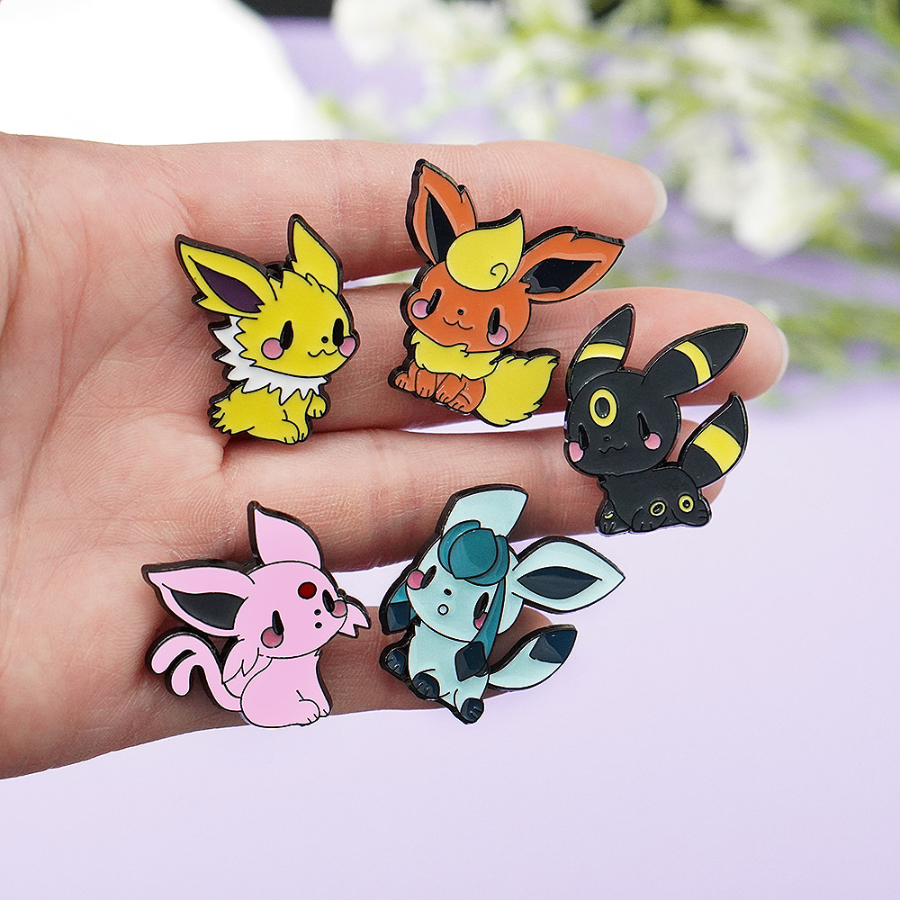 Набор из 9 брошей Покемон: Эйв – обзор и цена Anime Cosplay Pokemon