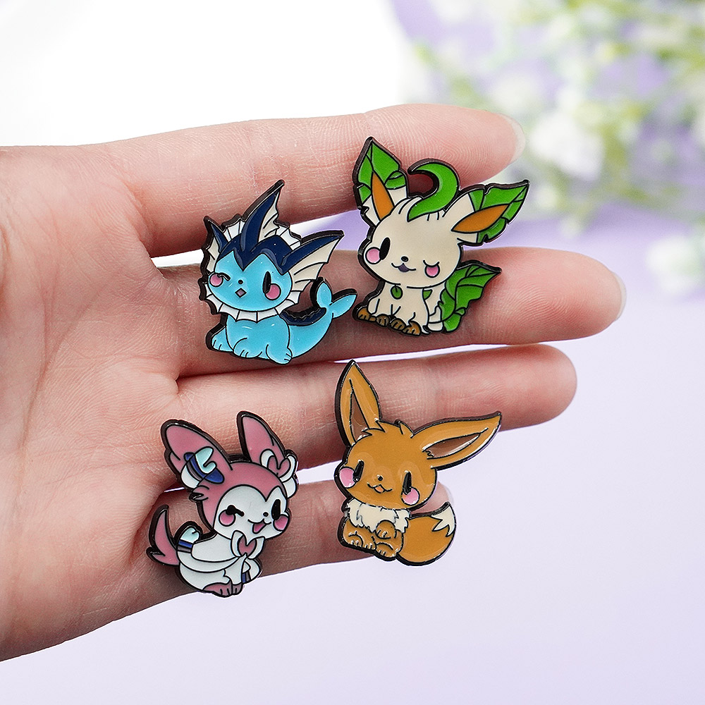 Набор из 9 брошей Покемон: Эйв – обзор и цена Anime Cosplay Pokemon